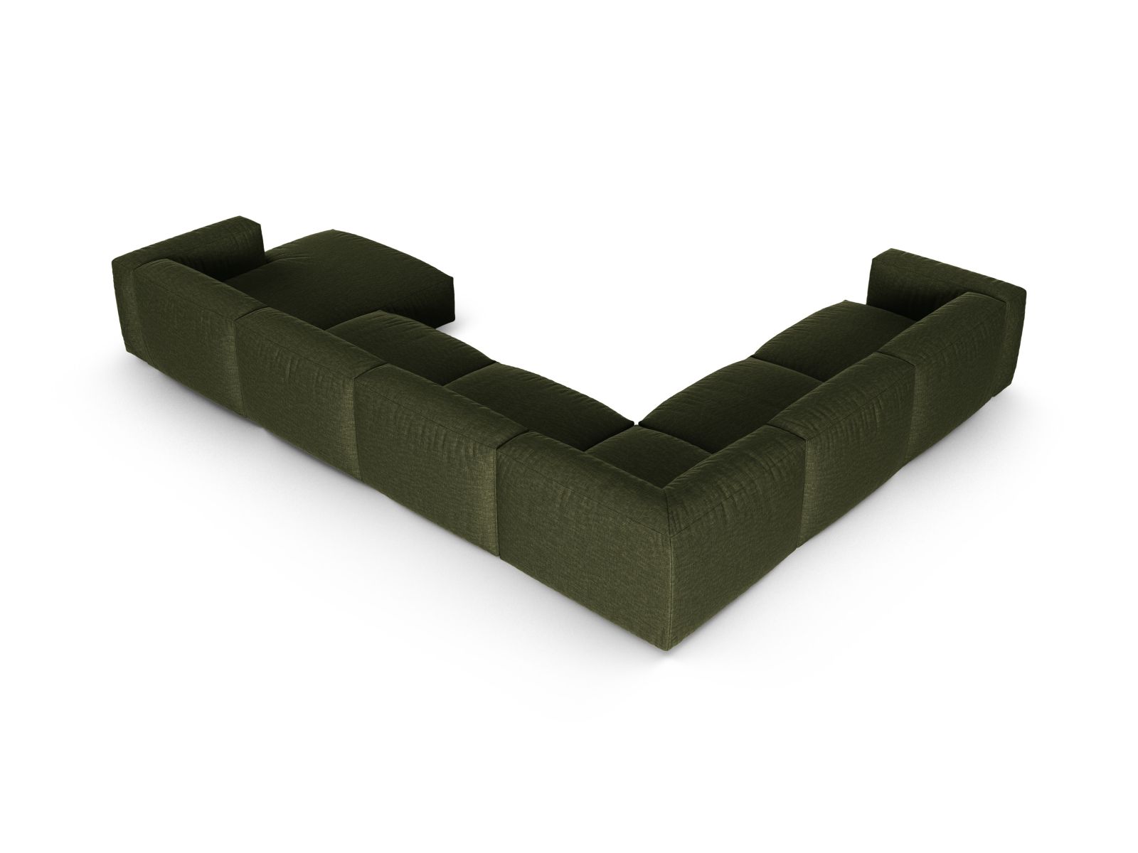 Modular Left Corner Sofa XL, "Martina", 6 Seats, 420x330x75