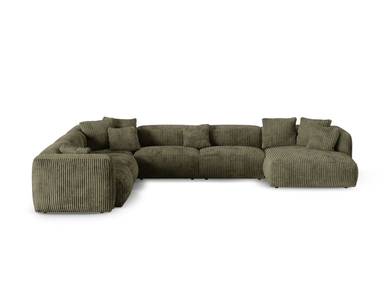 Modular Left Corner Sofa XL, "Martina", 6 Seats, 420x330x75