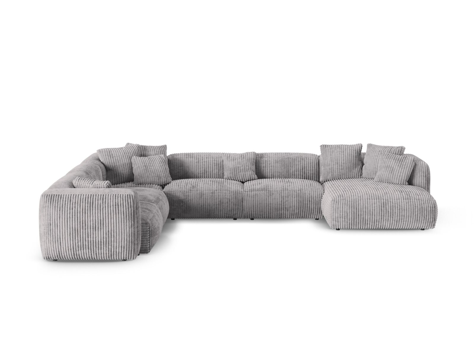 Modular Left Corner Sofa XL, "Martina", 6 Seats, 420x330x75