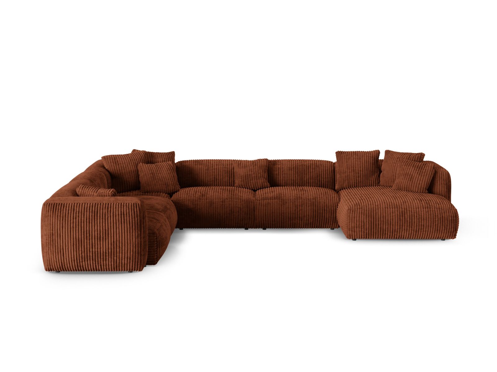 Modular Left Corner Sofa XL, "Martina", 6 Seats, 420x330x75
