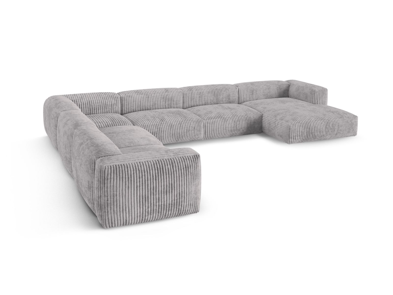 Modular Left Corner Sofa XL, "Martina", 6 Seats, 420x330x75