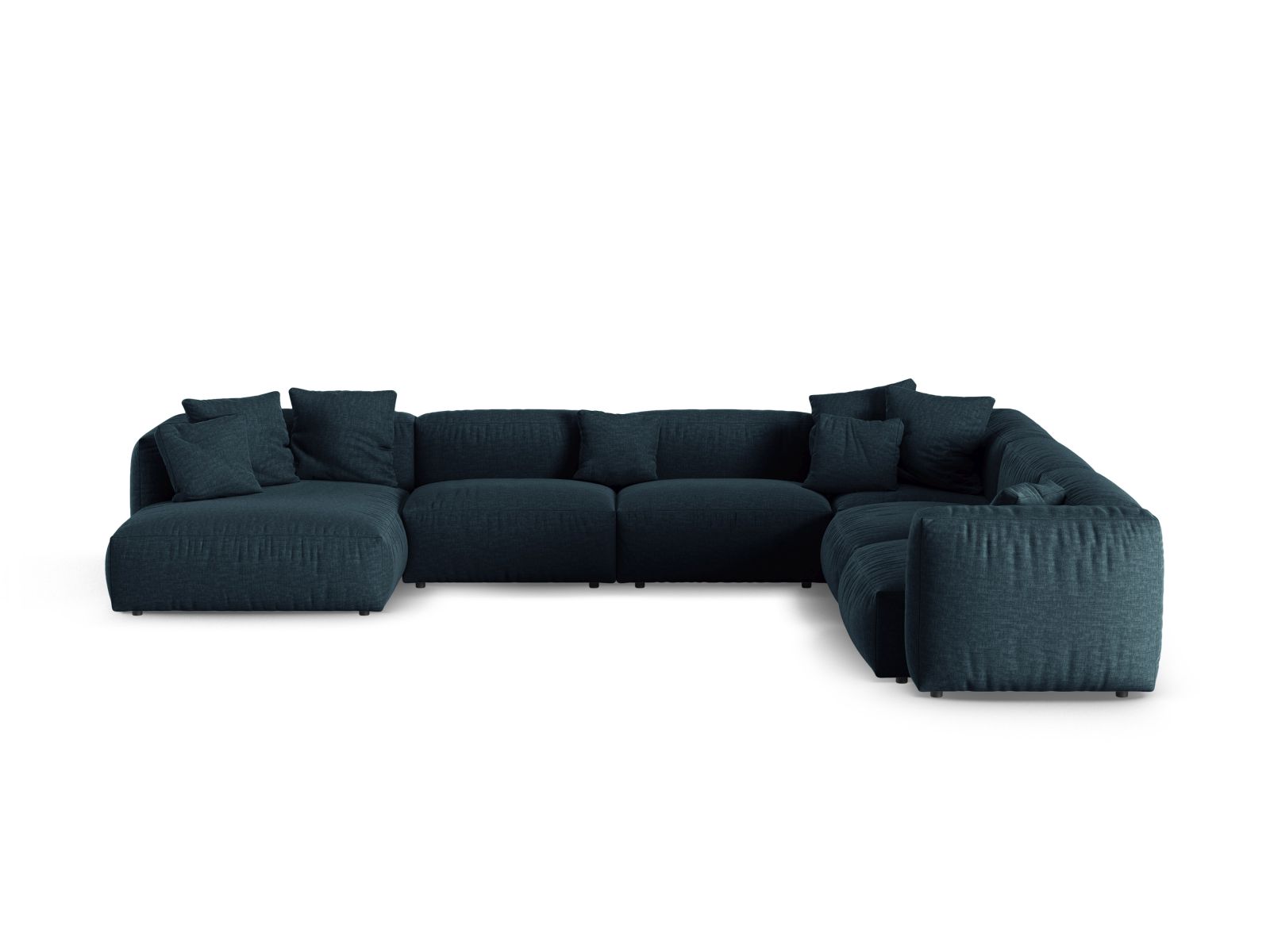 Modular Right Corner Sofa XL, "Martina", 6 Seats, 420x330x75