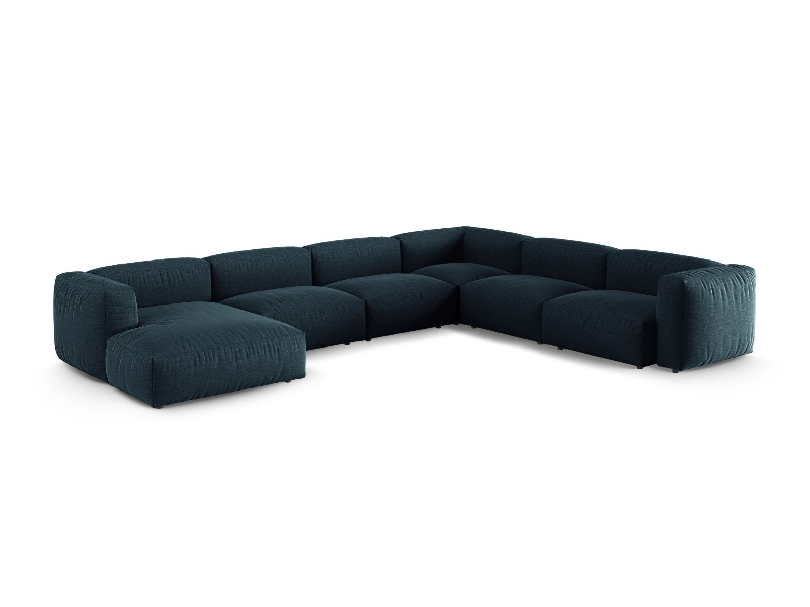 Modular Right Corner Sofa XL, "Martina", 6 Seats, 420x330x75