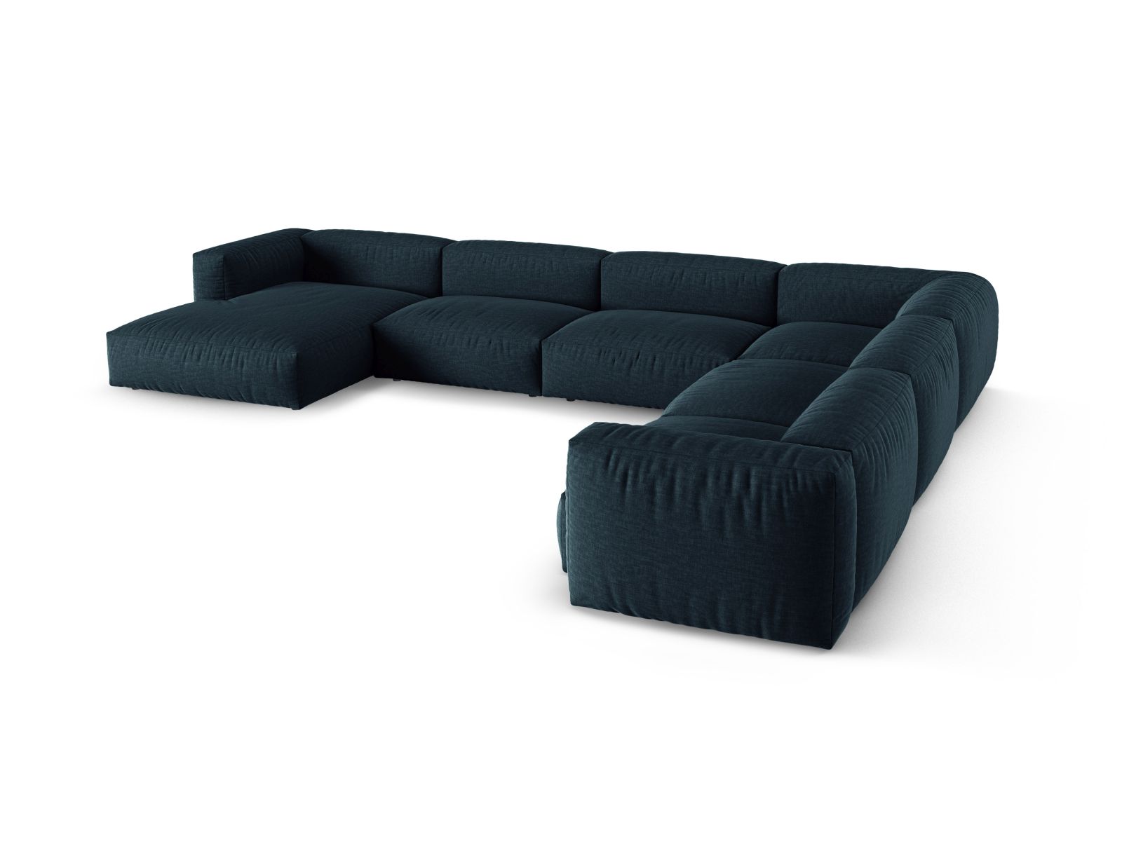 Modular Right Corner Sofa XL, "Martina", 6 Seats, 420x330x75