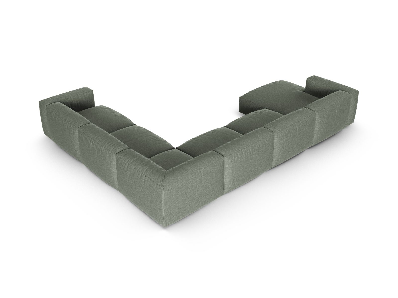 Modular Right Corner Sofa XL, "Martina", 6 Seats, 420x330x75
