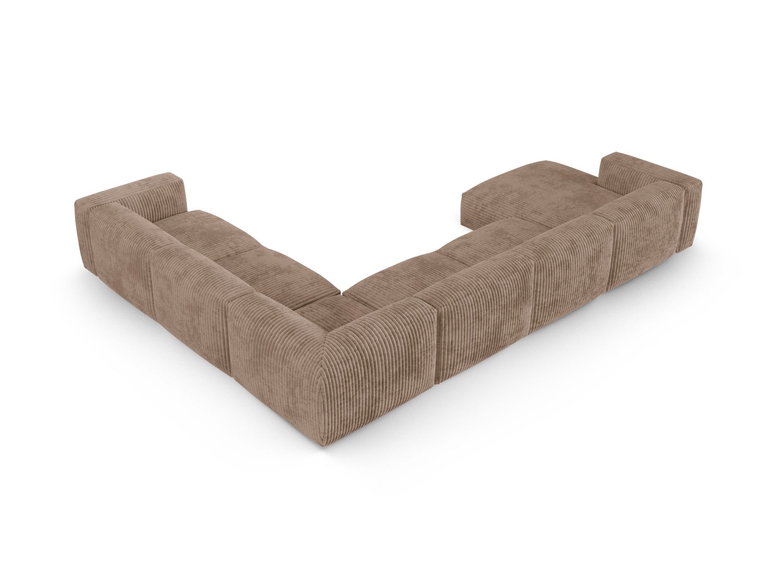 Modular Right Corner Sofa XL, "Martina", 6 Seats, 420x330x75