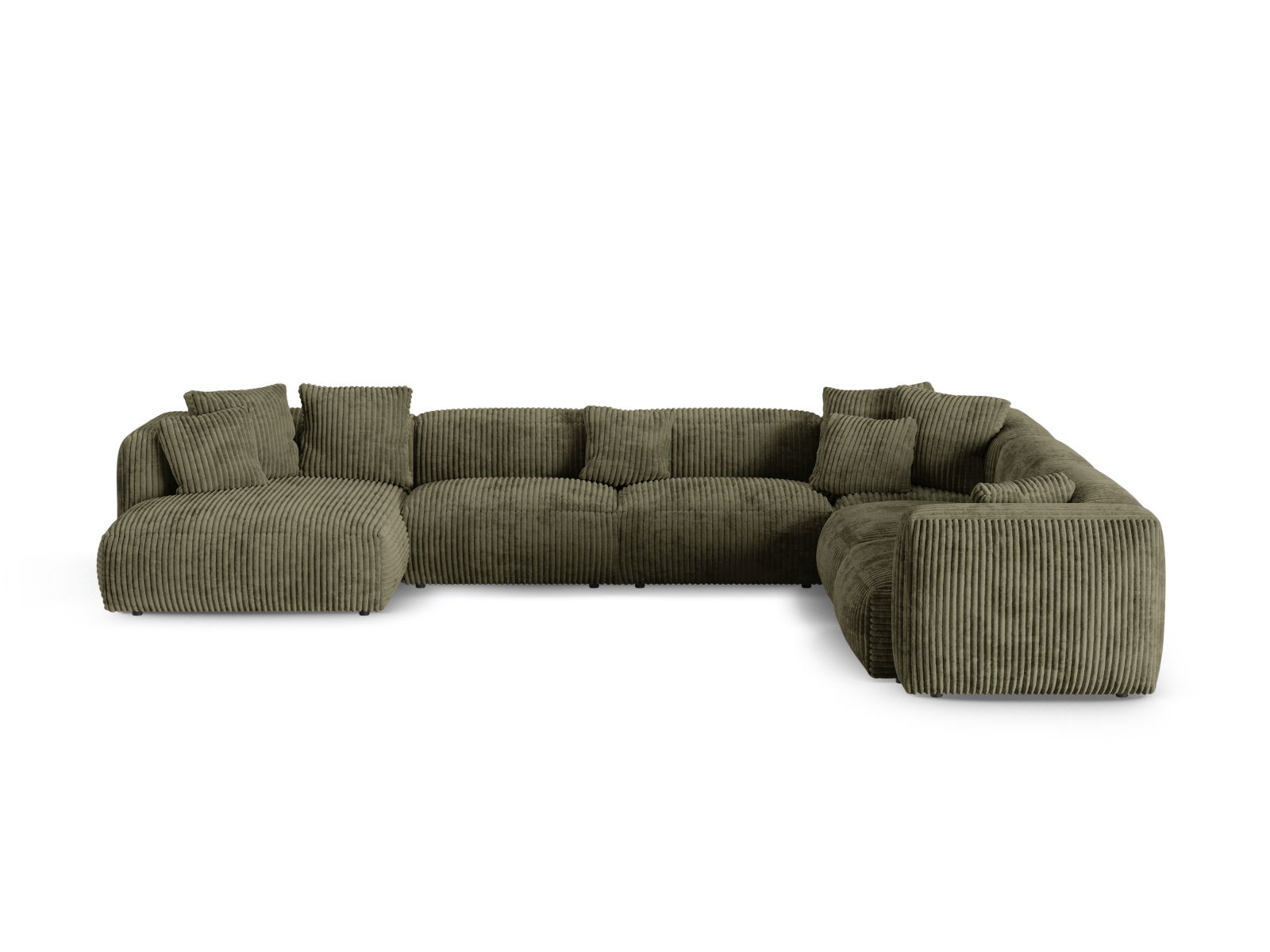 Modular Right Corner Sofa XL, "Martina", 6 Seats, 420x330x75