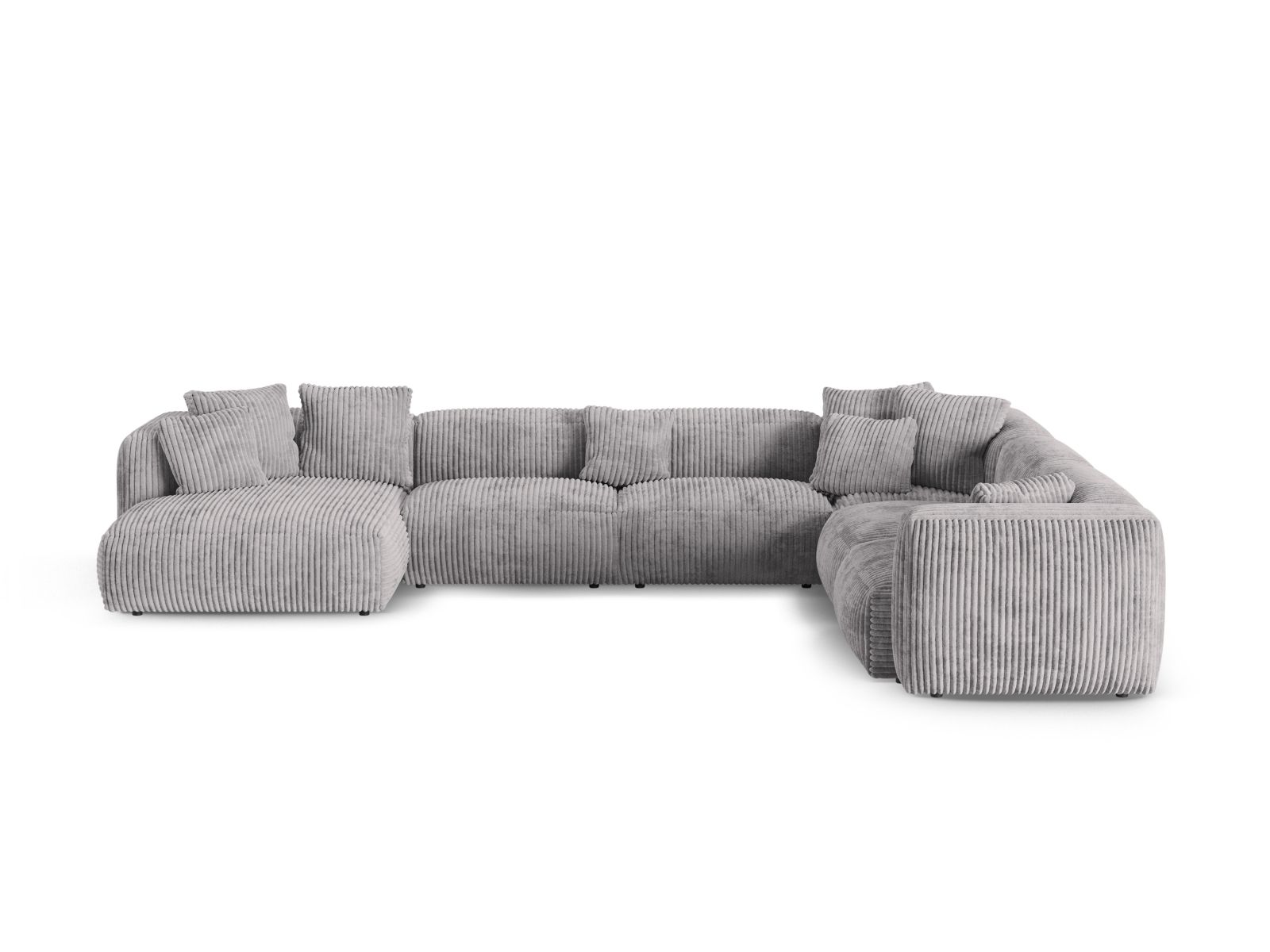 Modular Right Corner Sofa XL, "Martina", 6 Seats, 420x330x75