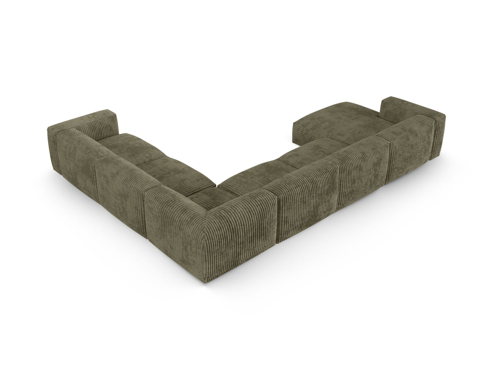 Modular Right Corner Sofa XL, "Martina", 6 Seats, 420x330x75
