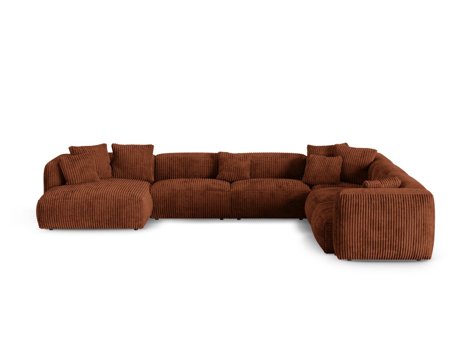 Modular Right Corner Sofa XL, "Martina", 6 Seats, 420x330x75