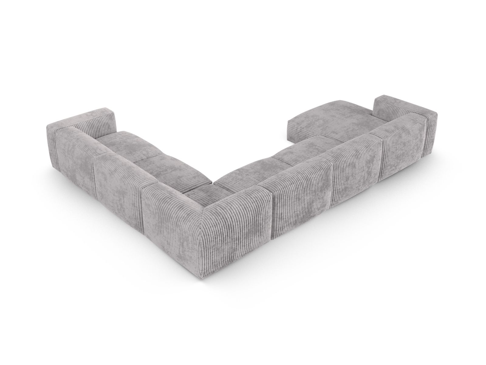 Modular Right Corner Sofa XL, "Martina", 6 Seats, 420x330x75