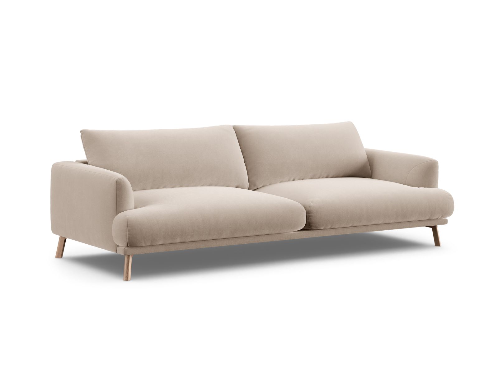 Velvet Sofa, "Naomi", 4 Seats, 230x95x75