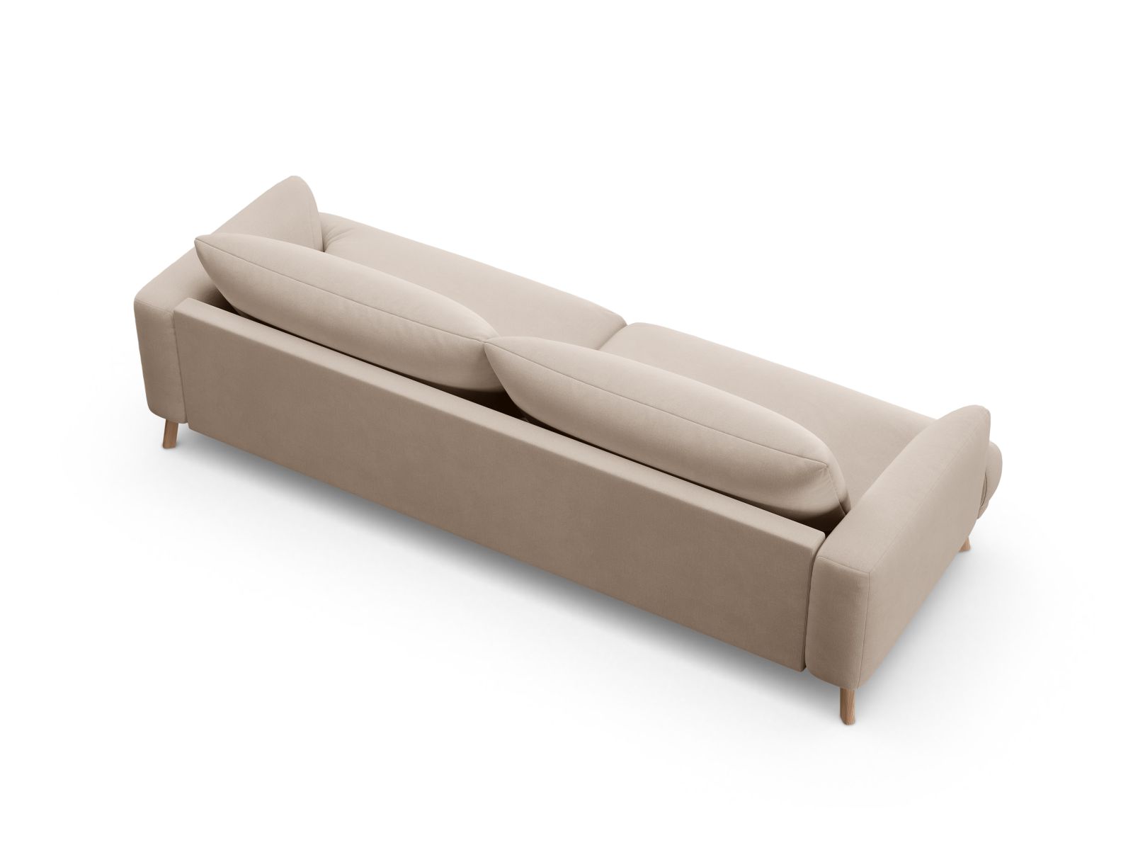 Velvet Sofa, "Naomi", 4 Seats, 230x95x75