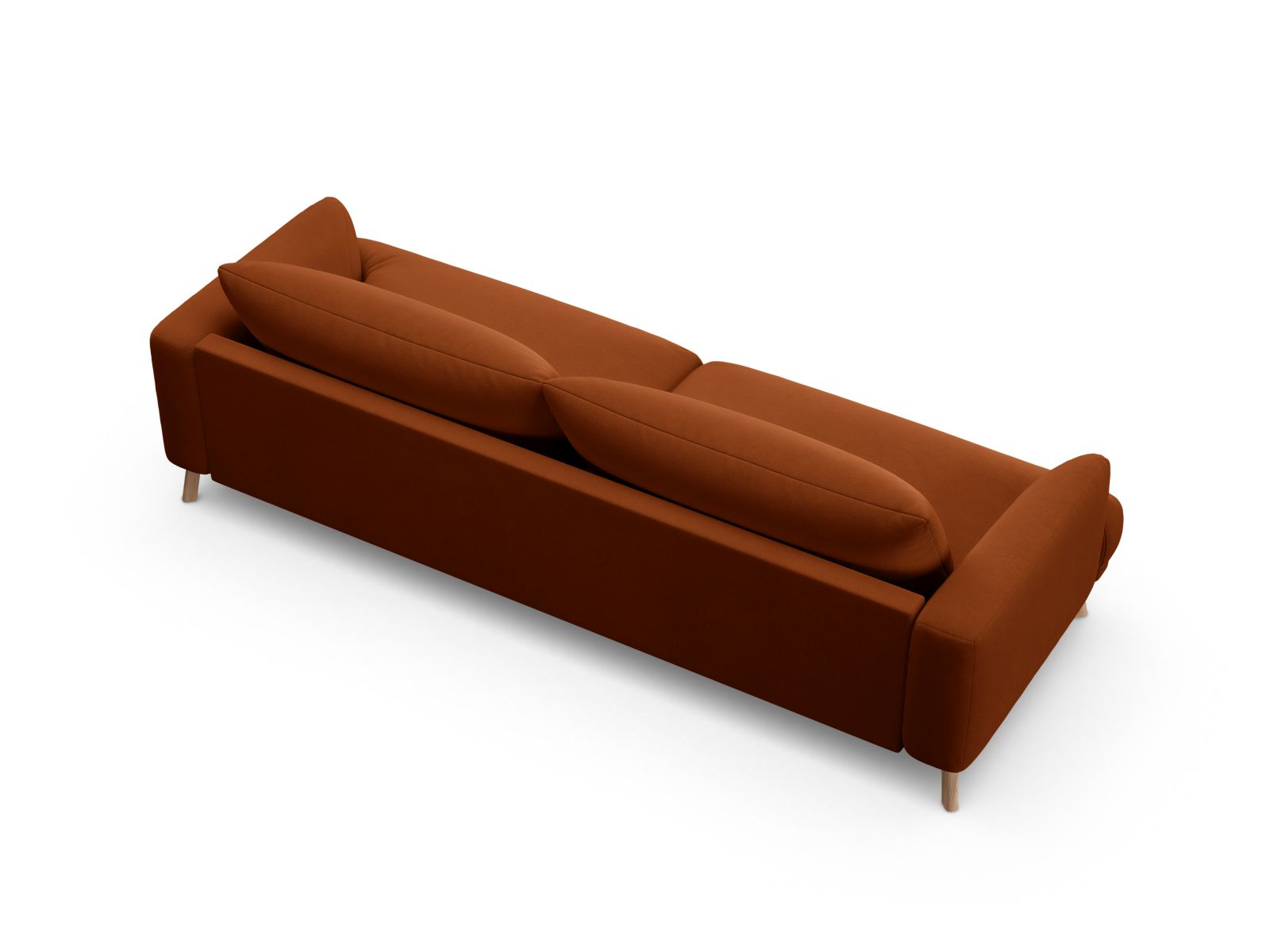 Velvet Sofa, "Naomi", 4 Seats, 230x95x75