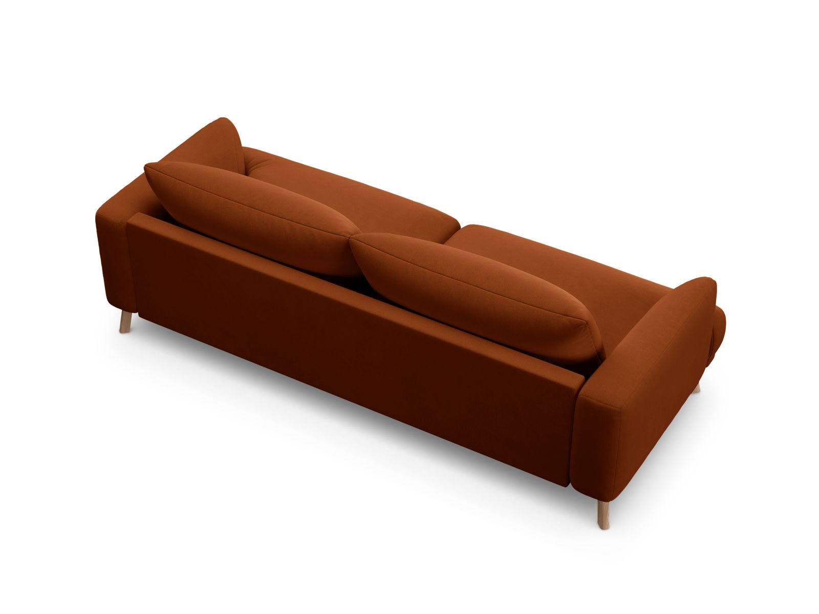 Velvet Sofa, "Naomi", 3 Seats, 200x95x75