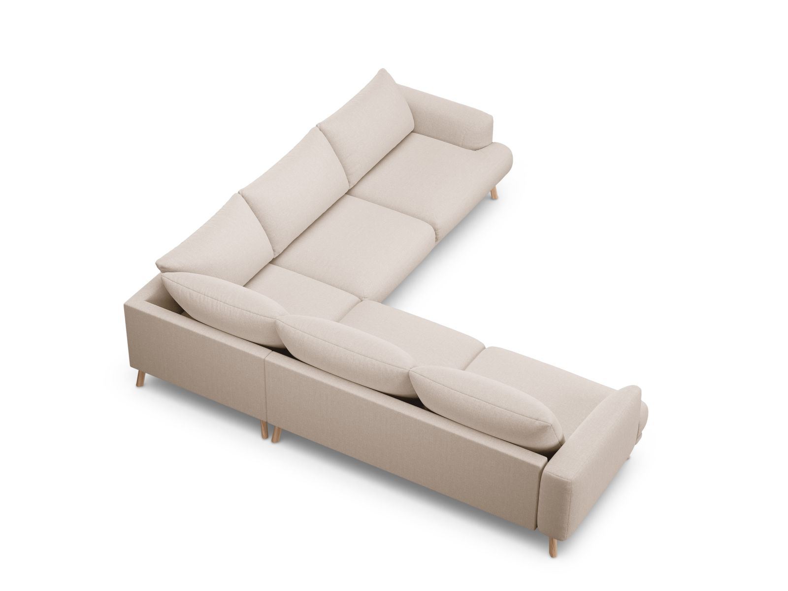 Symmetrical Corner Sofa, "Naomi", 5 Seats, 280x280x75