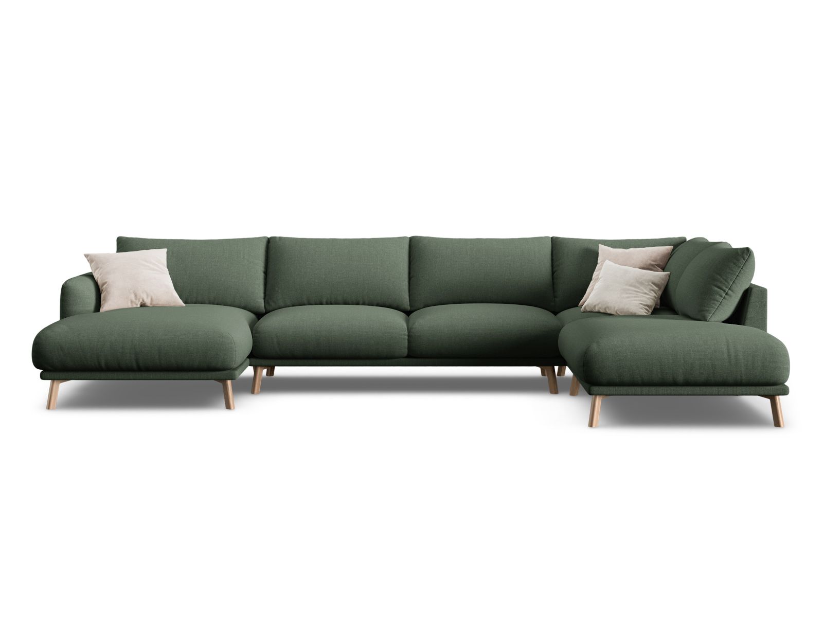 Panoramic Right Corner Sofa, "Naomi", 6 Seats, 365x235x75