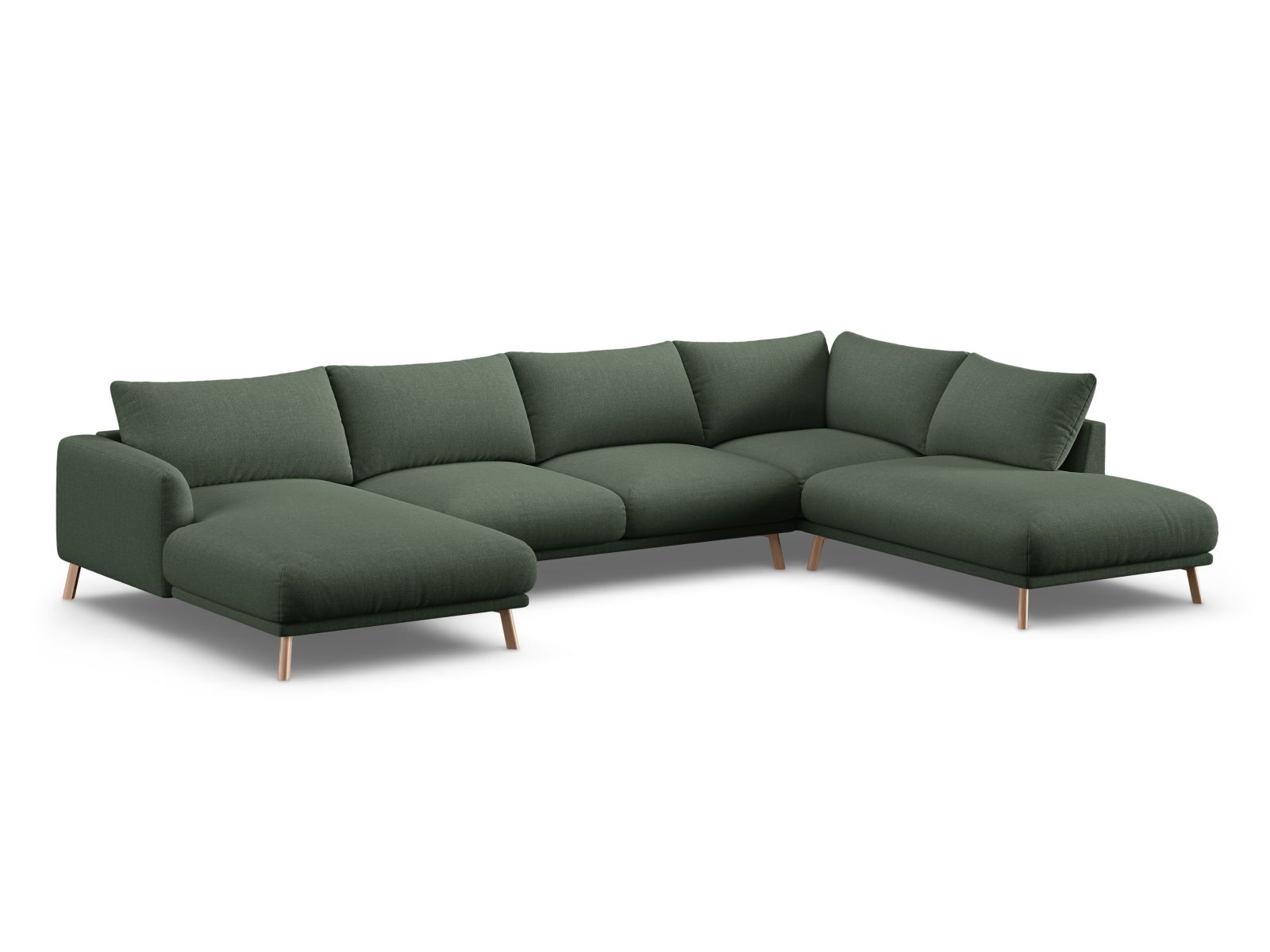 Panoramic Right Corner Sofa, "Naomi", 6 Seats, 365x235x75