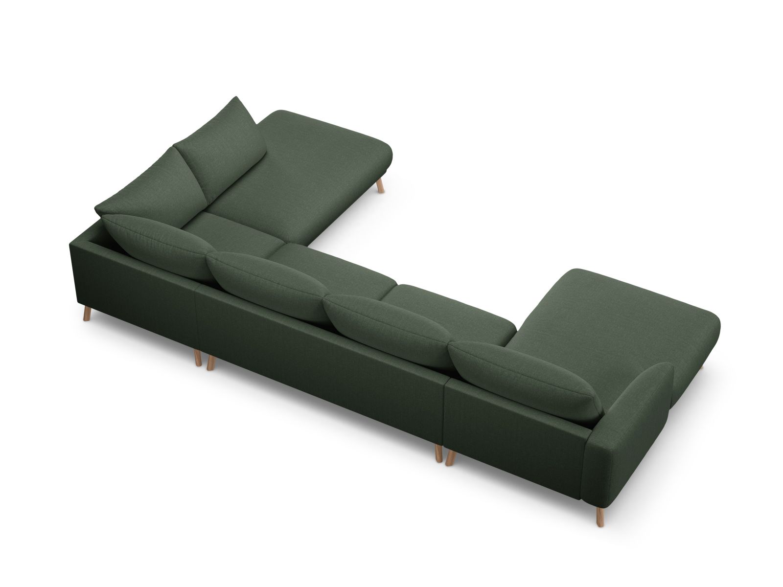 Panoramic Right Corner Sofa, "Naomi", 6 Seats, 365x235x75