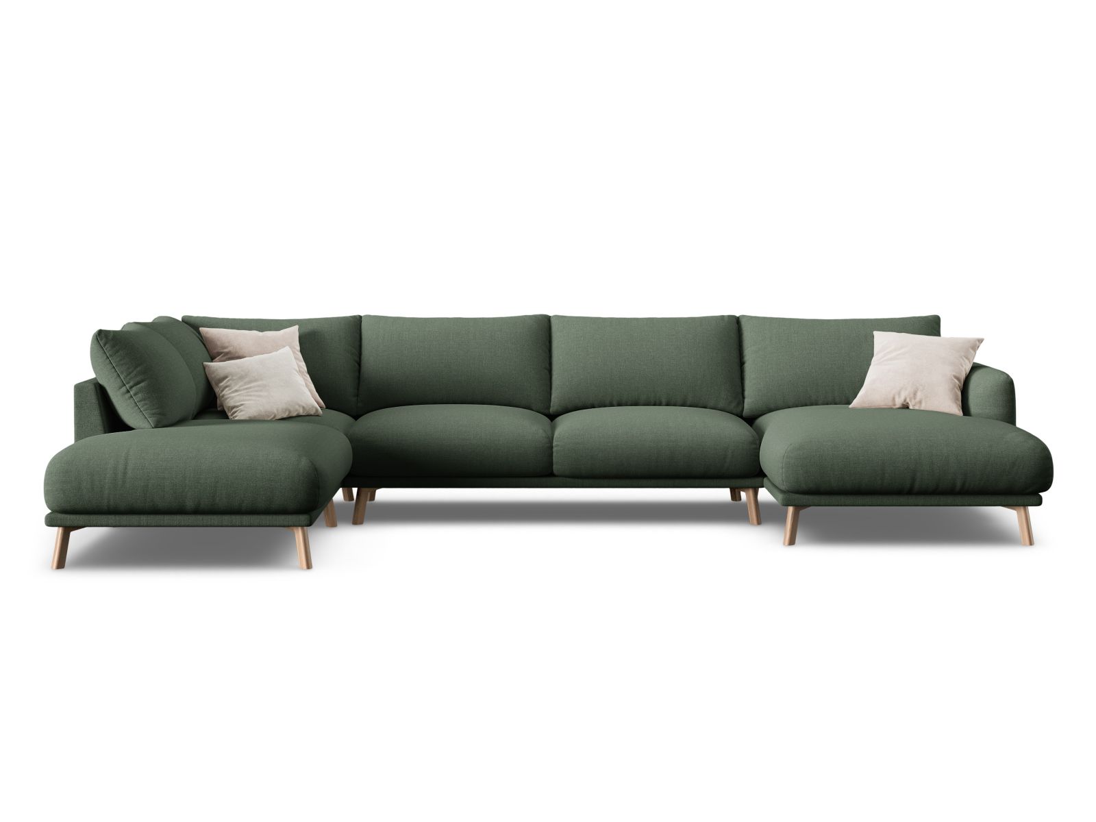 Panoramic Left Corner Sofa, "Naomi", 6 Seats, 365x235x75