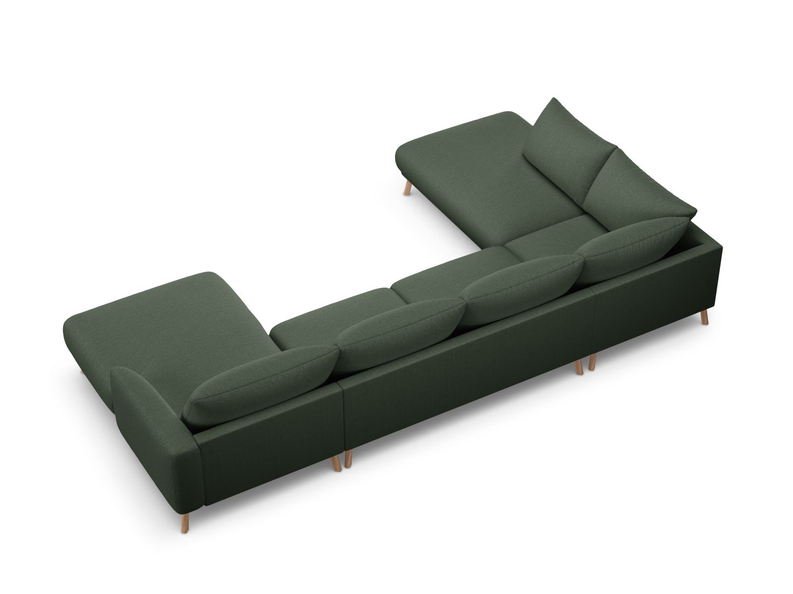 Panoramic Left Corner Sofa, "Naomi", 6 Seats, 365x235x75