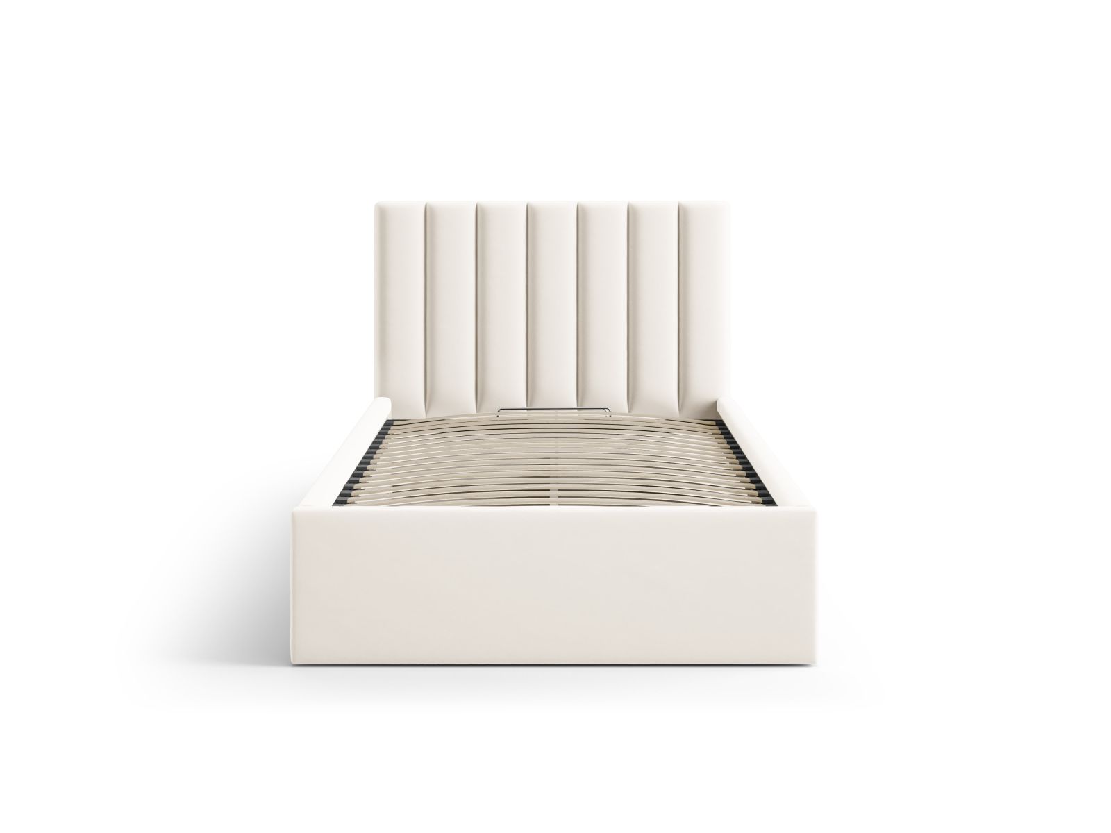 Velvet Storage Bed With Headboard, "Allison", 100x220x95