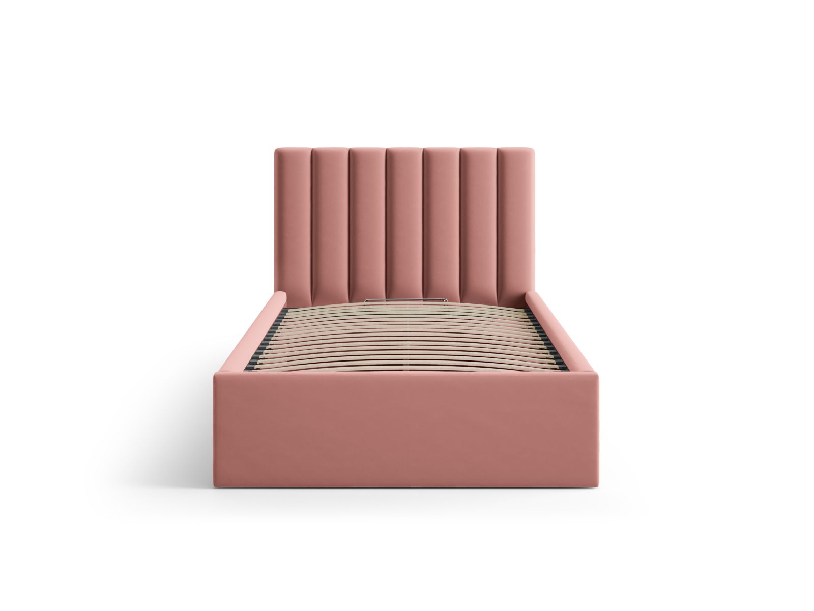 Velvet Storage Bed With Headboard, "Allison", 100x220x95