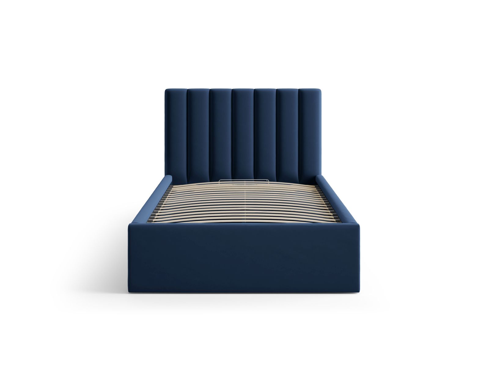 Velvet Storage Bed With Headboard, "Allison", 100x220x95
