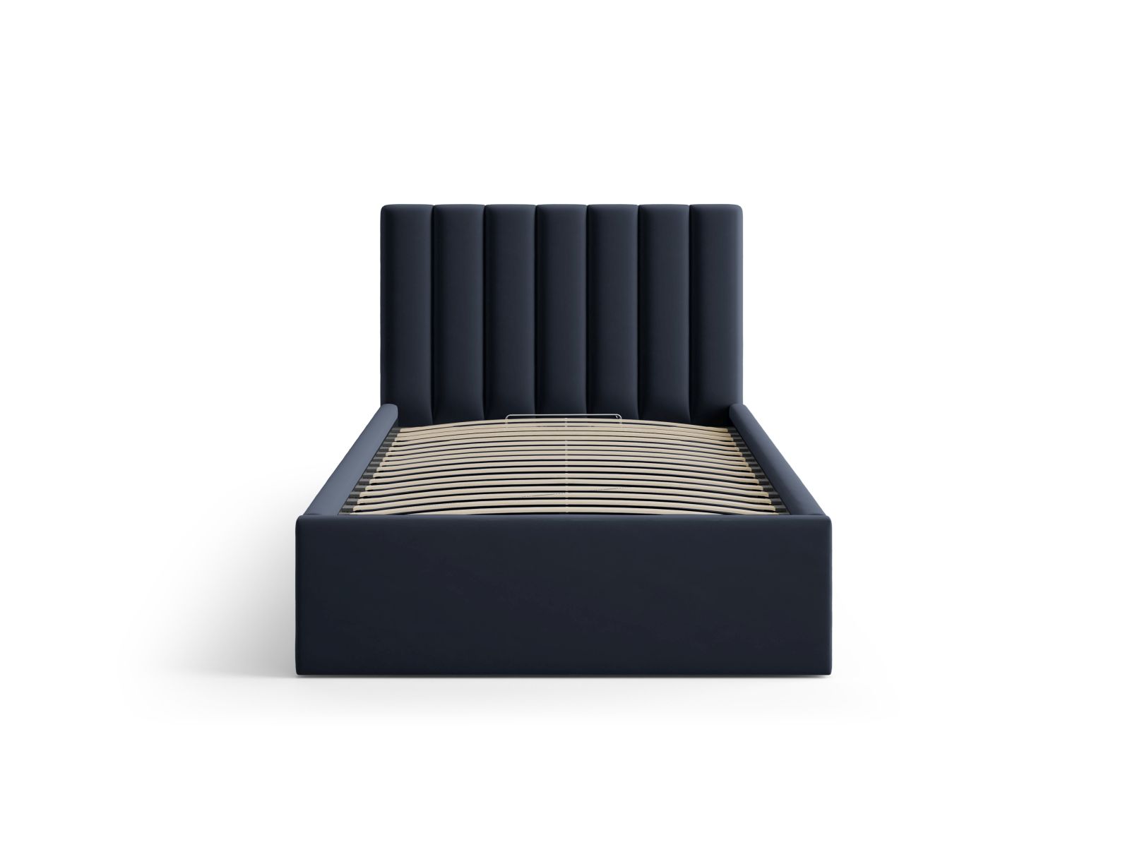 Velvet Storage Bed With Headboard, "Allison", 100x220x95