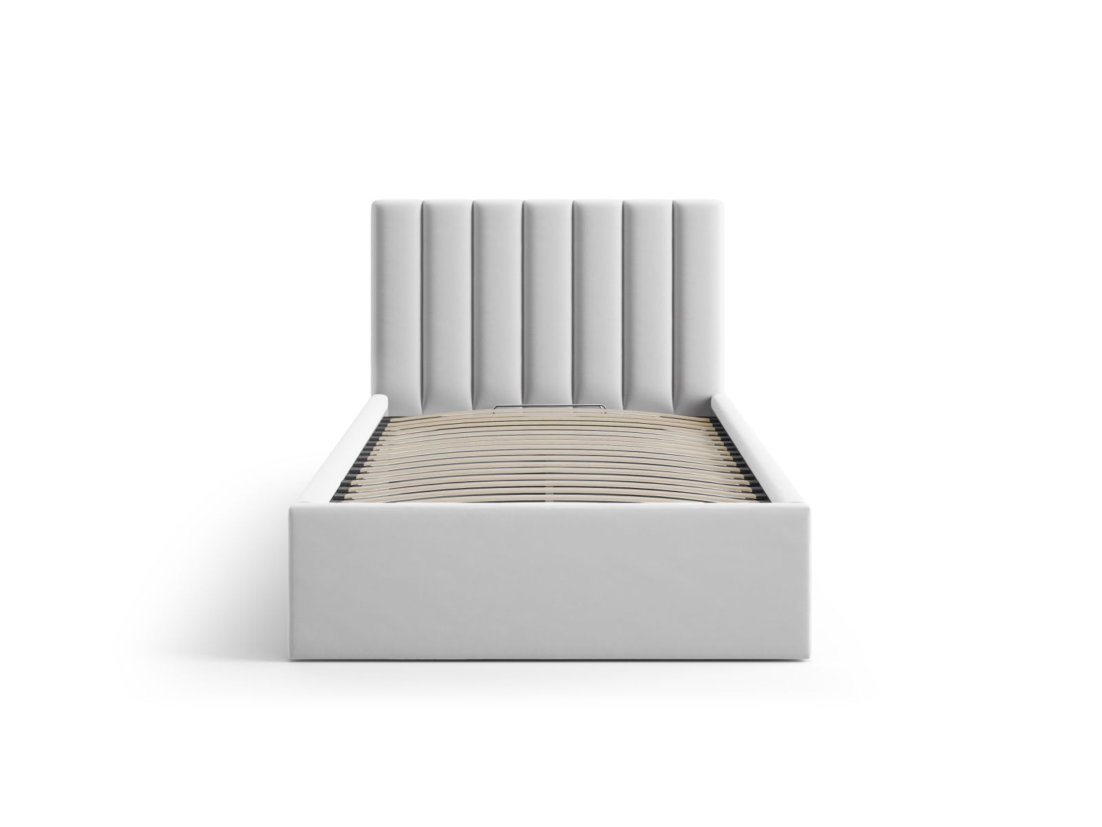 Velvet Storage Bed With Headboard, "Allison", 100x220x95