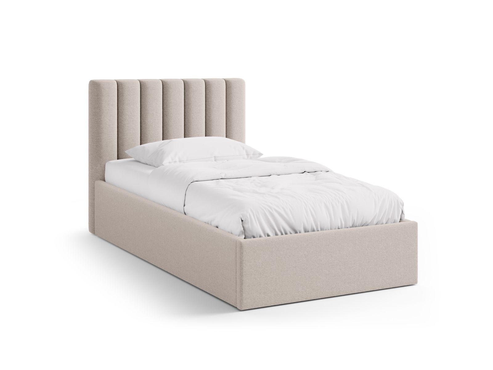 Storage Bed With Headboard, "Allison", 100x220x95
