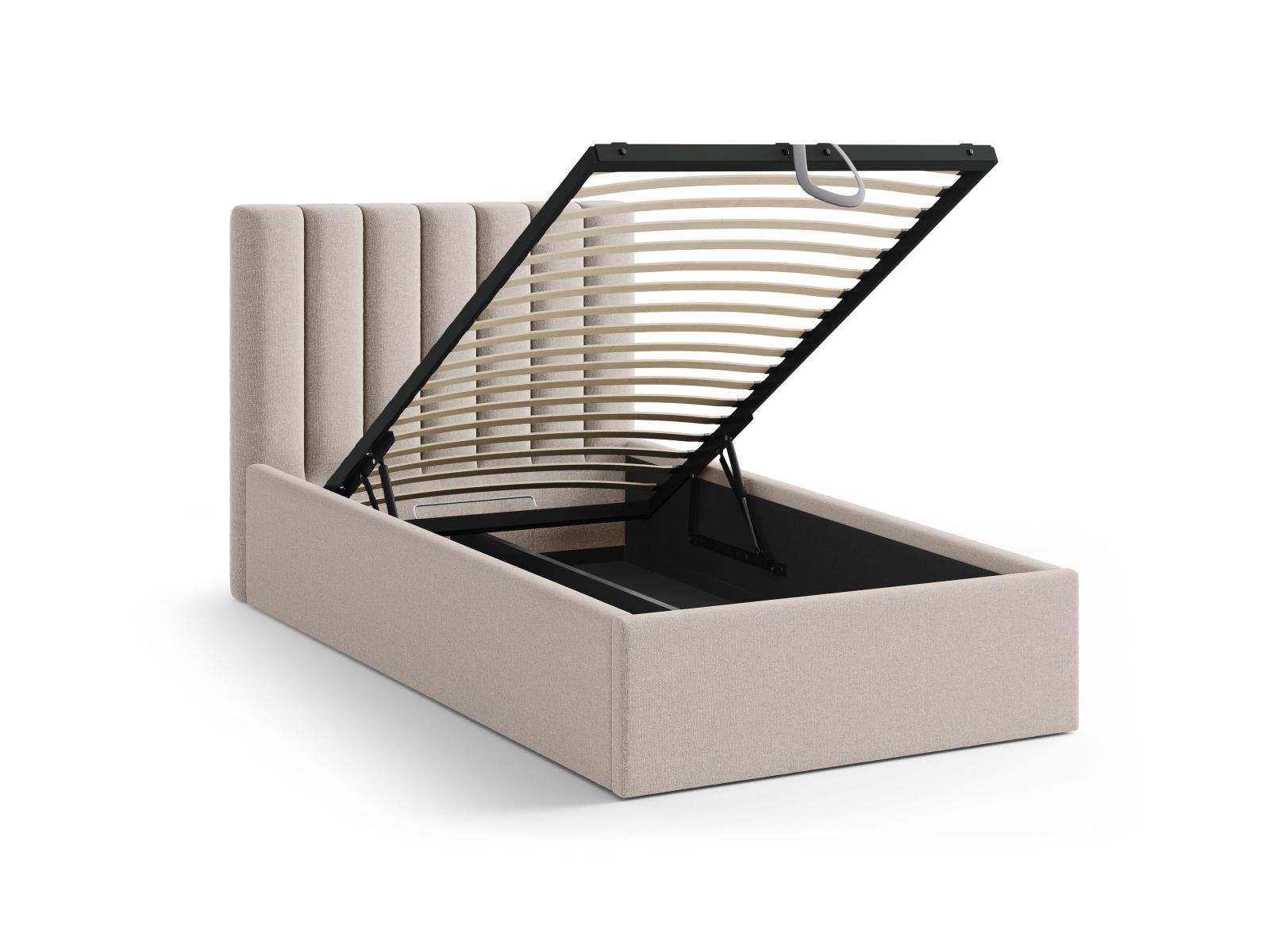 Storage Bed With Headboard, "Allison", 100x220x95