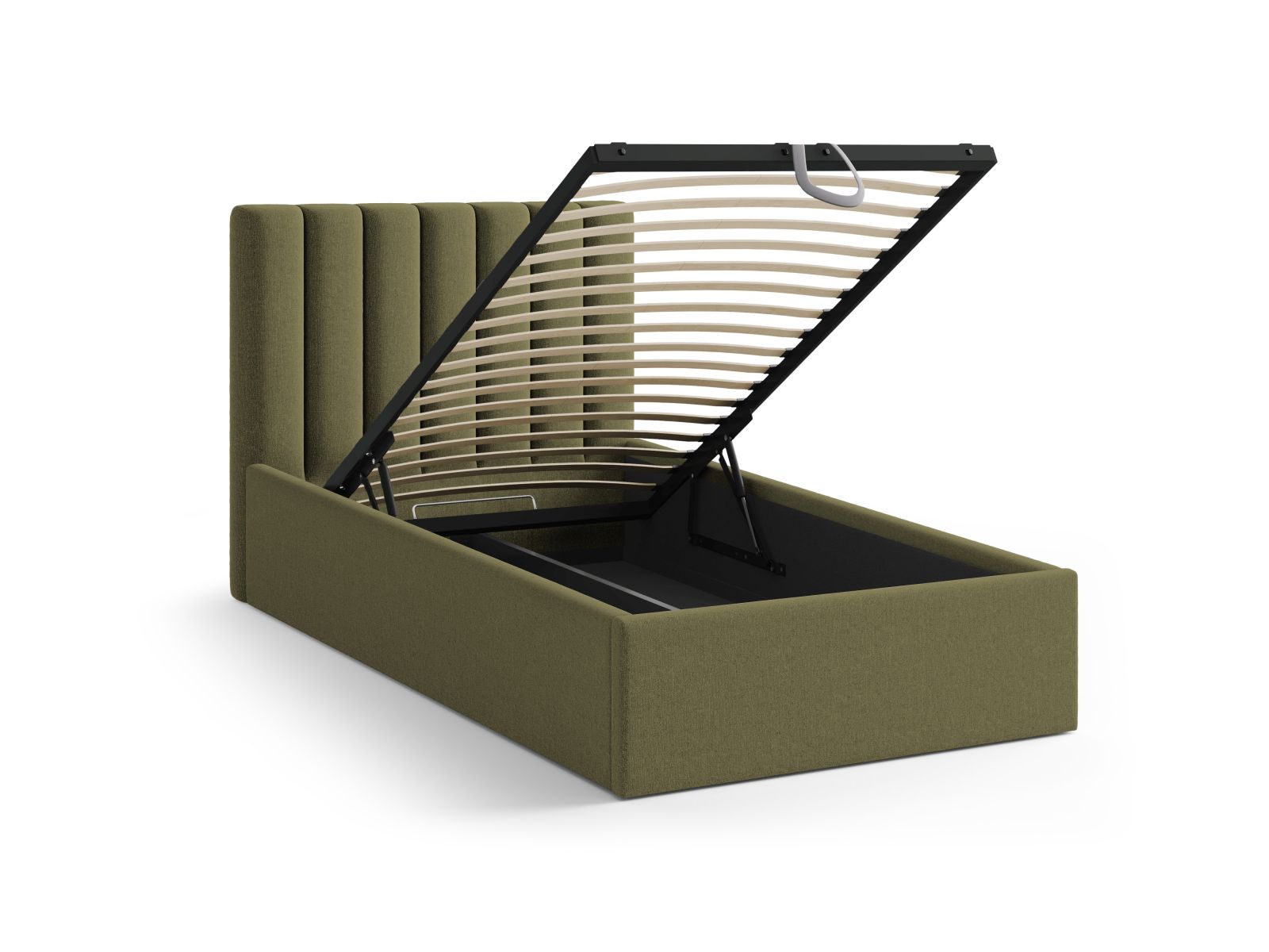 Storage Bed With Headboard, "Allison", 100x220x95