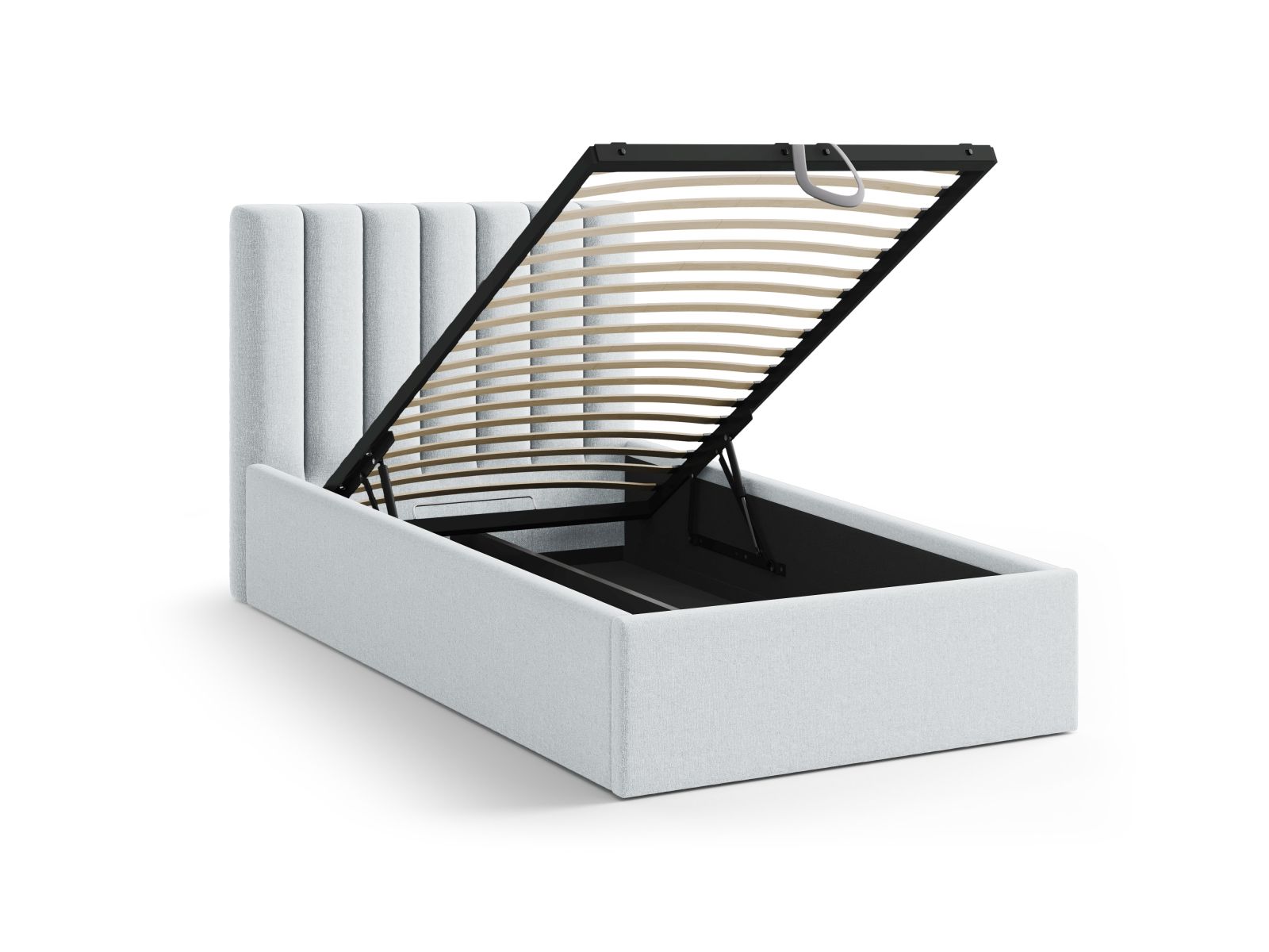 Storage Bed With Headboard, "Allison", 100x220x95