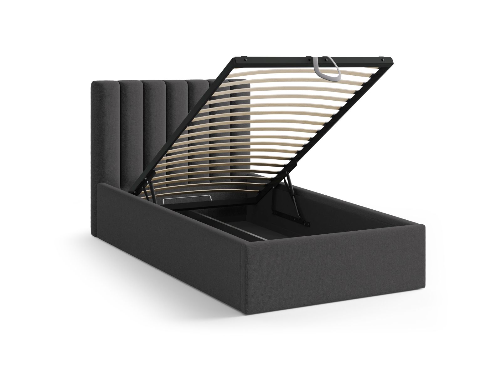 Storage Bed With Headboard, "Allison", 100x220x95