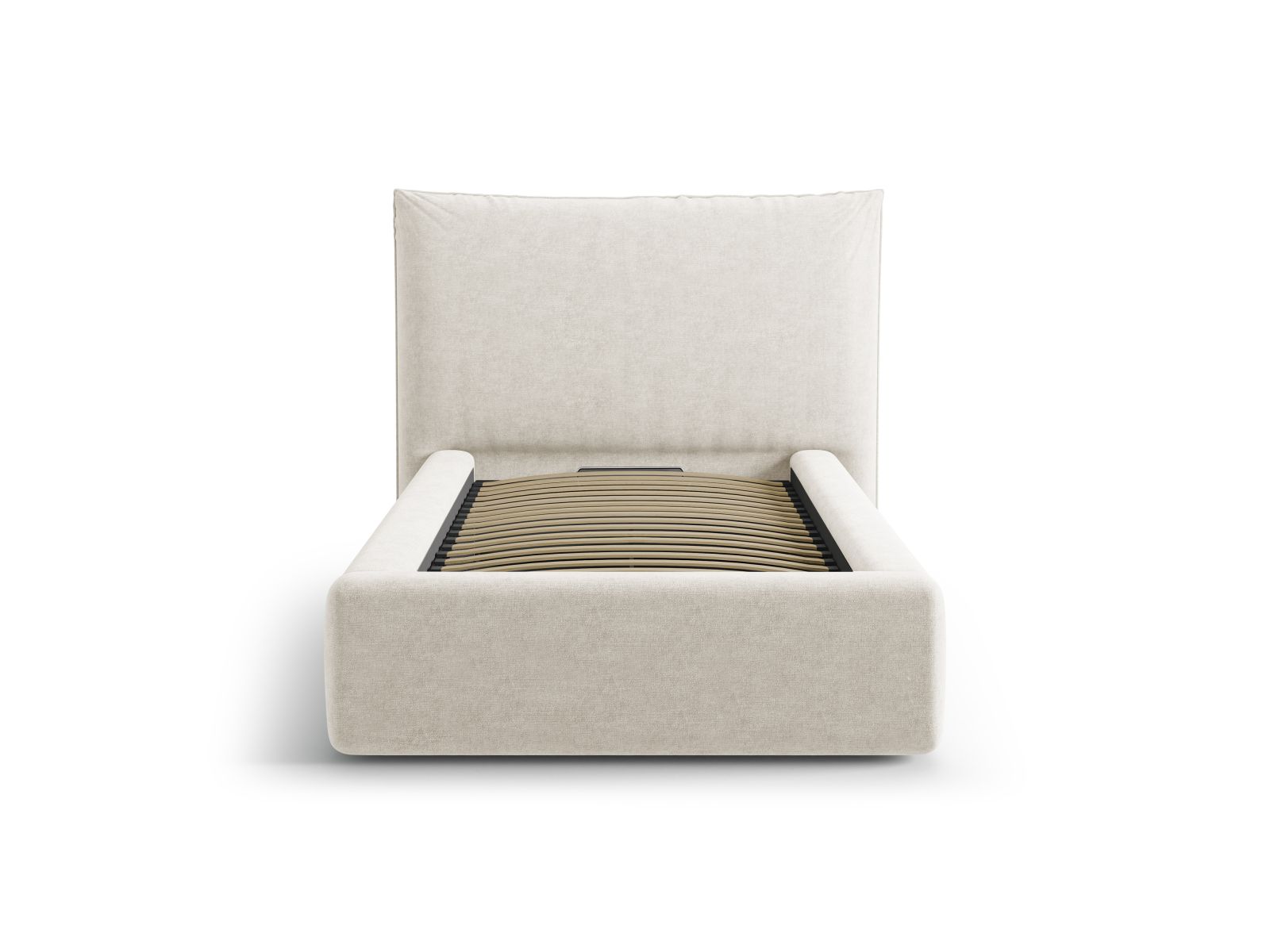 Storage Bed With Headboard, "Kaelle", 130x223x95