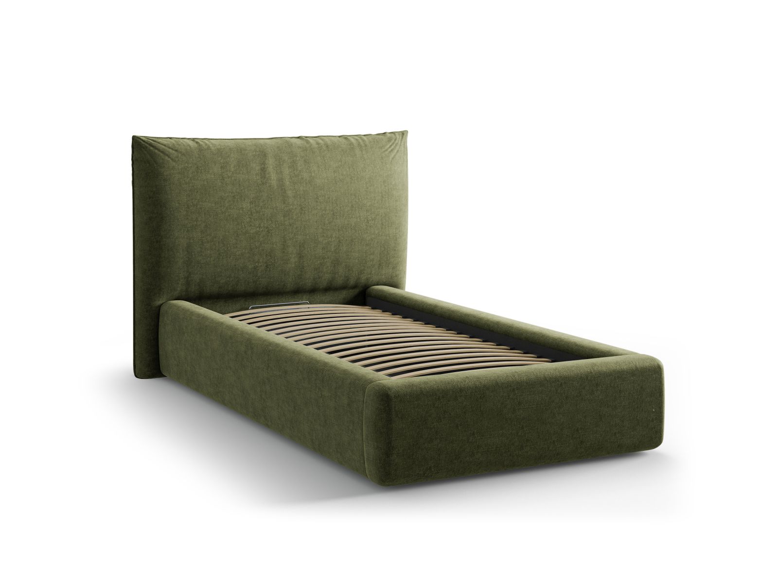 Storage Bed With Headboard, "Kaelle", 130x223x95