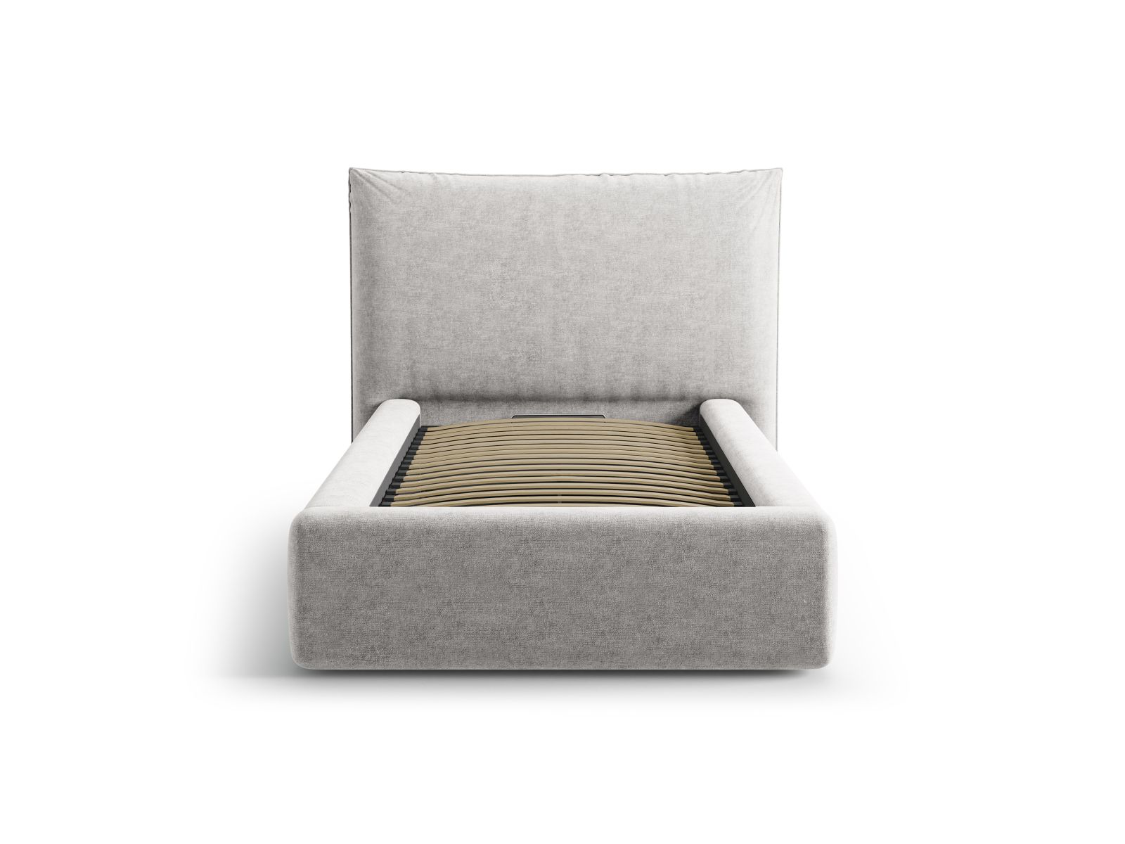 Storage Bed With Headboard, "Kaelle", 130x223x95