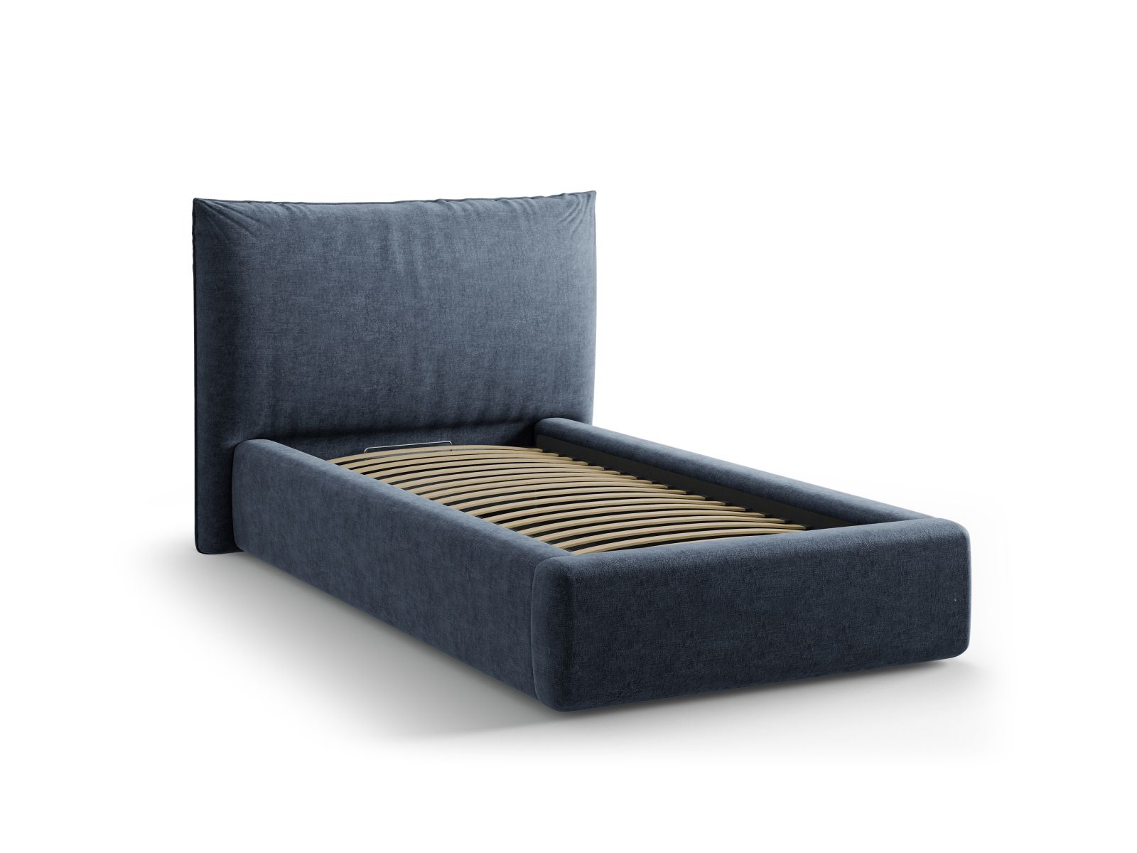 Storage Bed With Headboard, "Kaelle", 130x223x95
