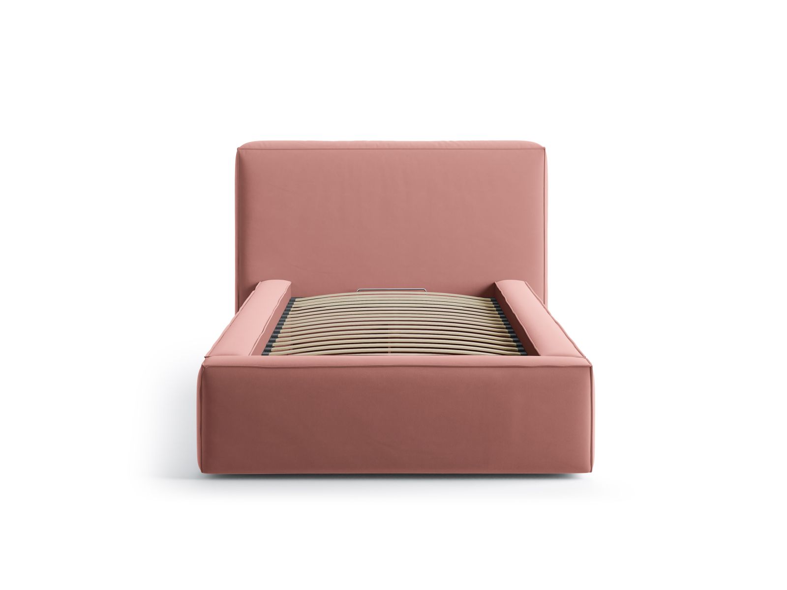Velvet Storage Bed With Headboard, "Jodie", 136x223x95