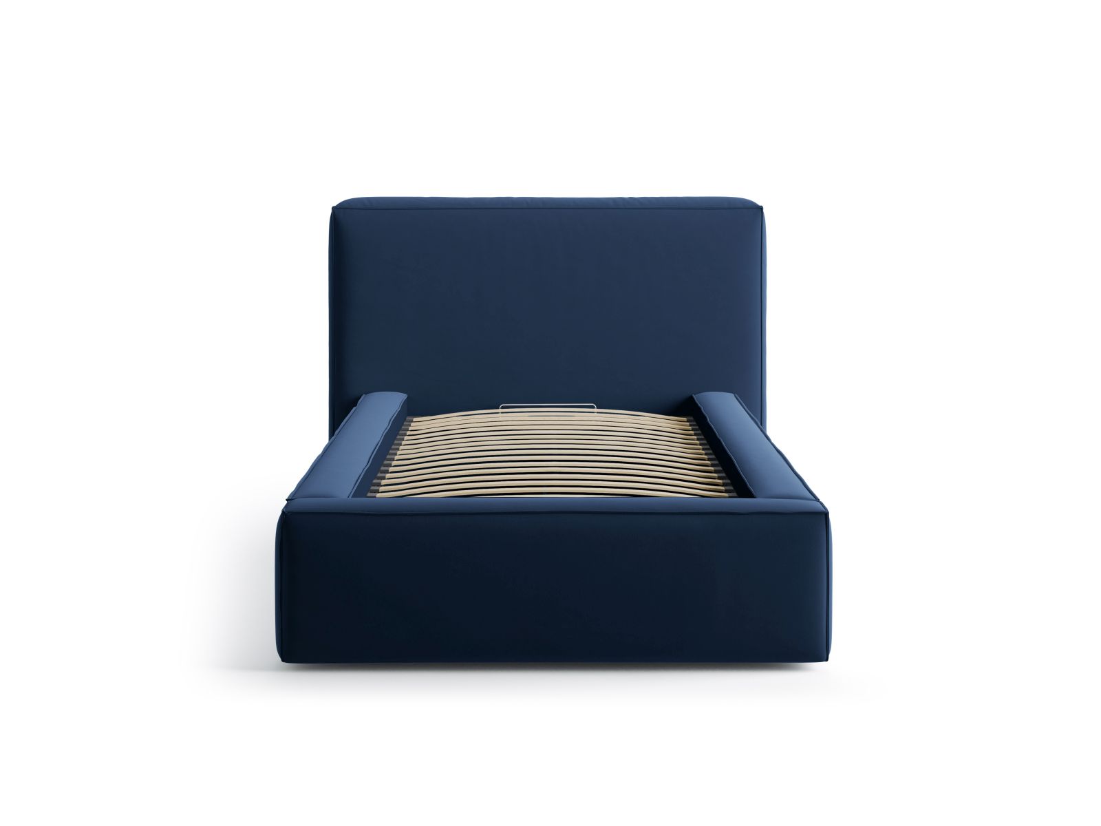 Velvet Storage Bed With Headboard, "Jodie", 136x223x95