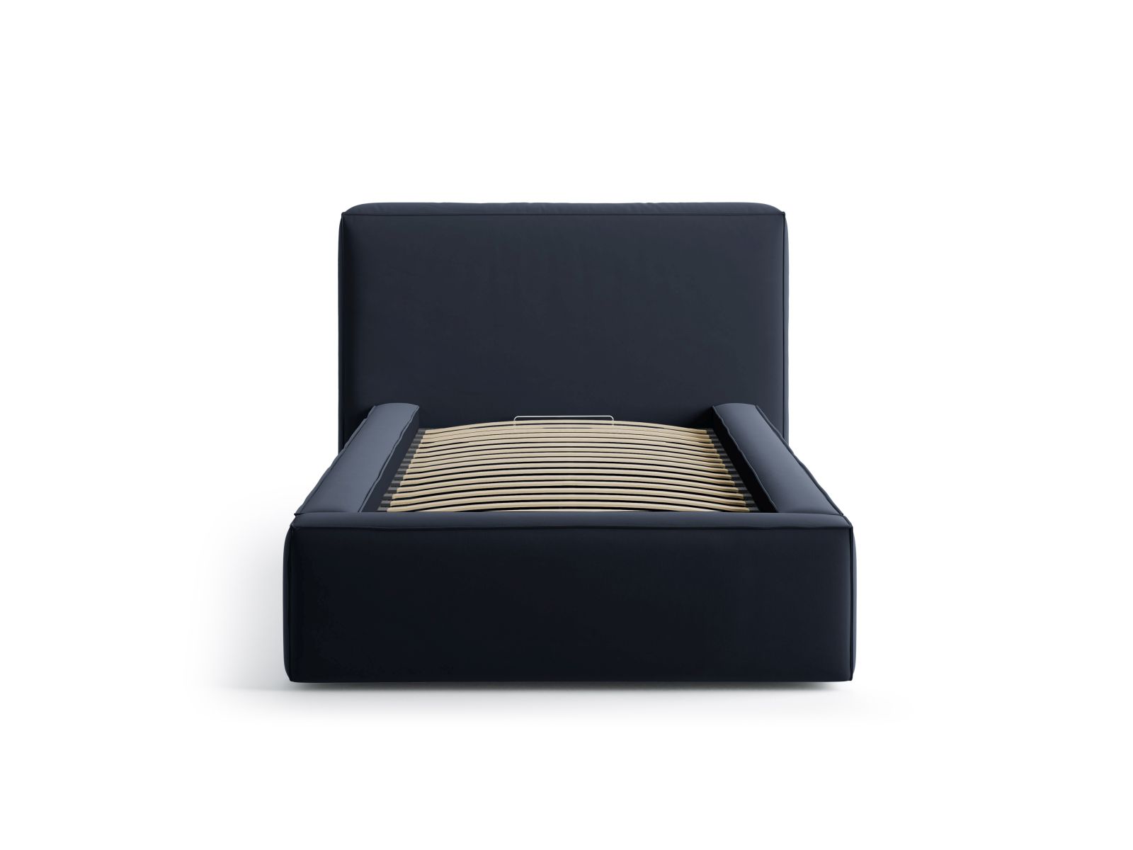Velvet Storage Bed With Headboard, "Jodie", 136x223x95