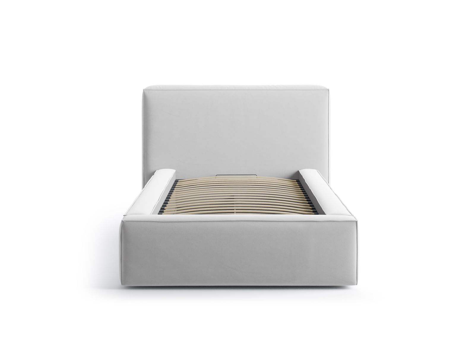 Velvet Storage Bed With Headboard, "Jodie", 136x223x95
