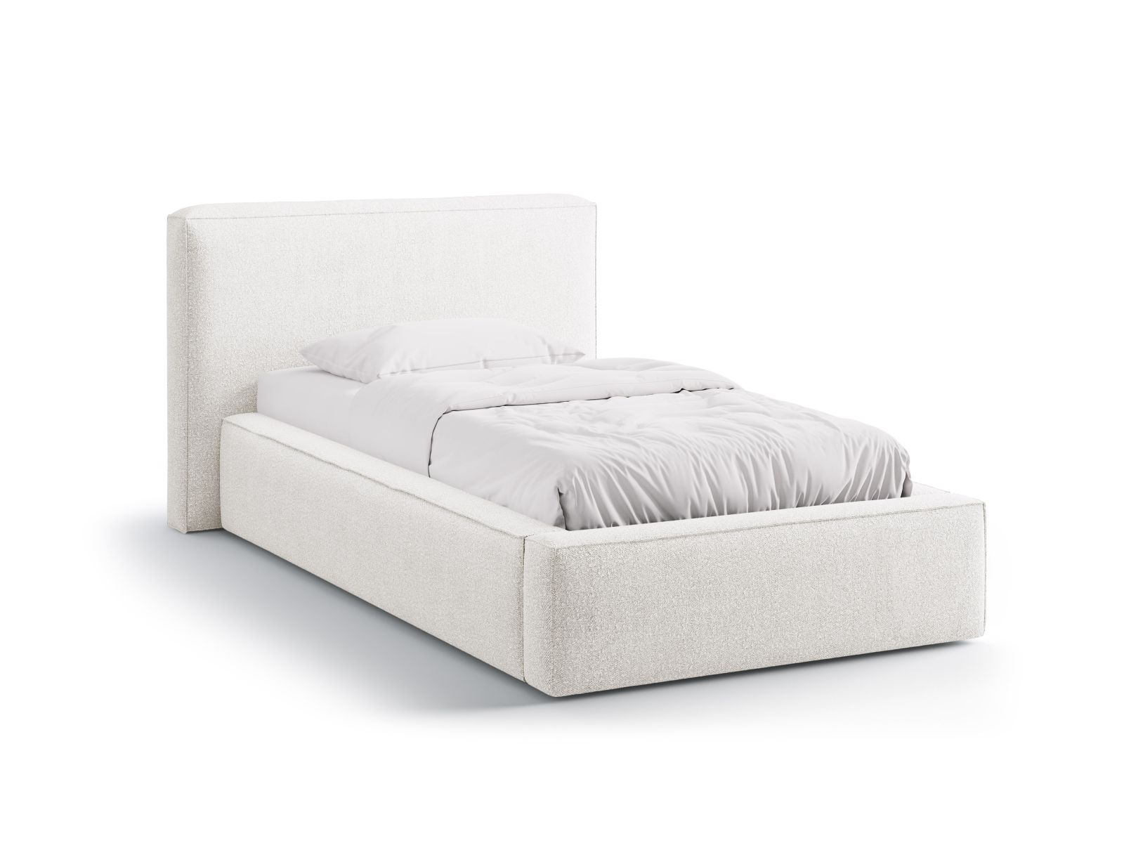 Storage Bed With Headboard, "Jodie", 136x223x95