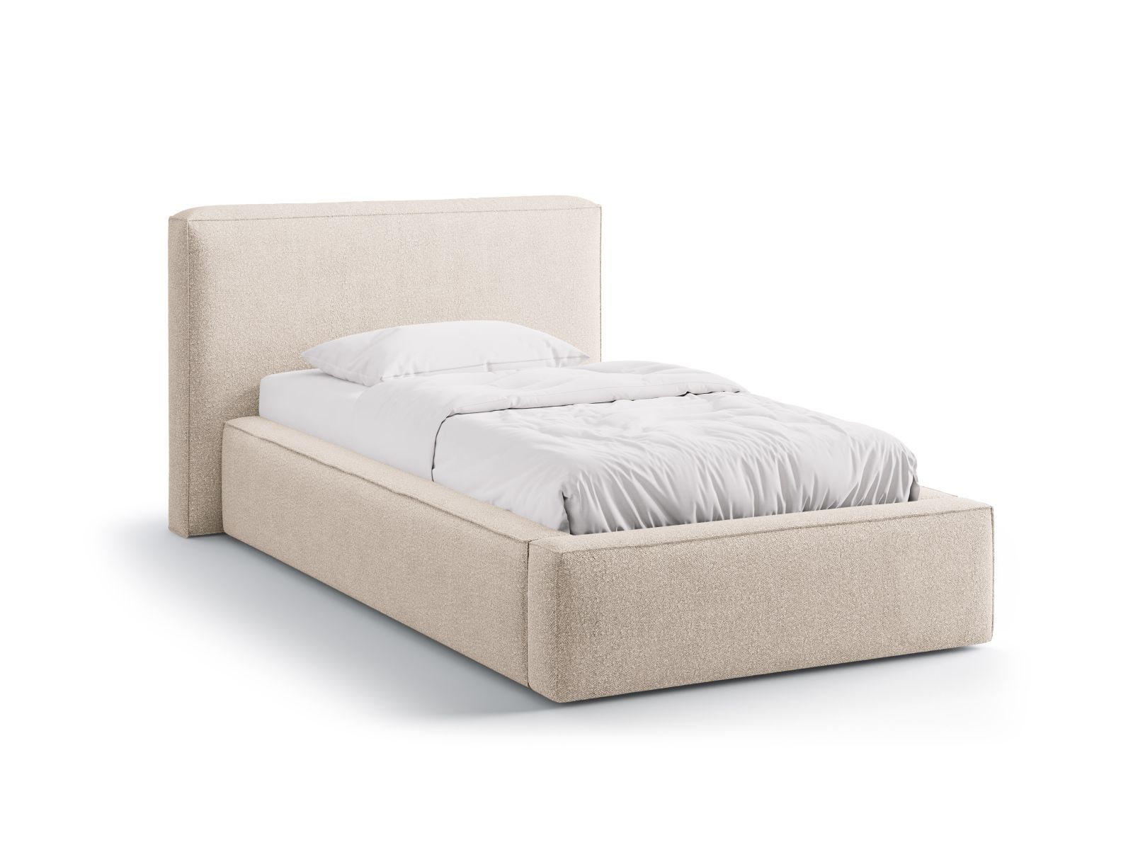 Storage Bed With Headboard, "Jodie", 136x223x95