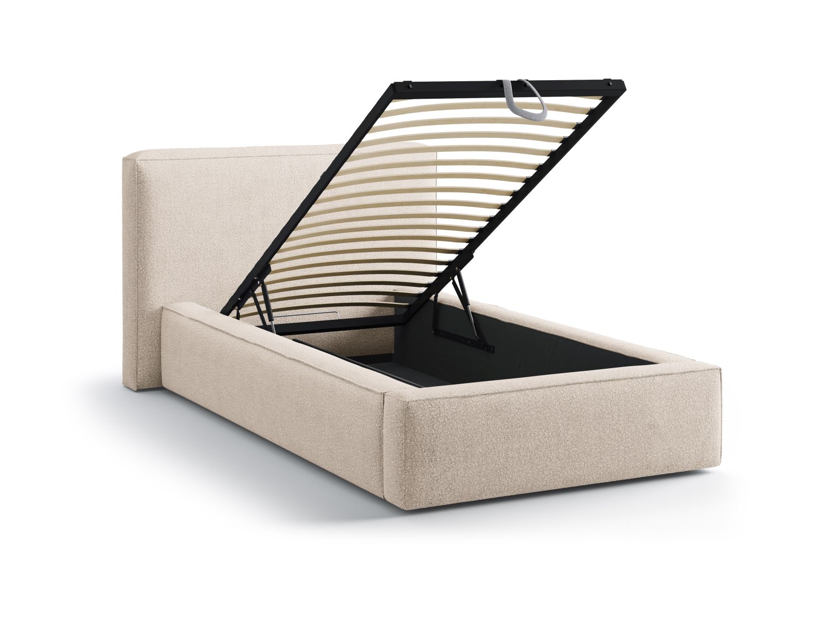 Storage Bed With Headboard, "Jodie", 136x223x95