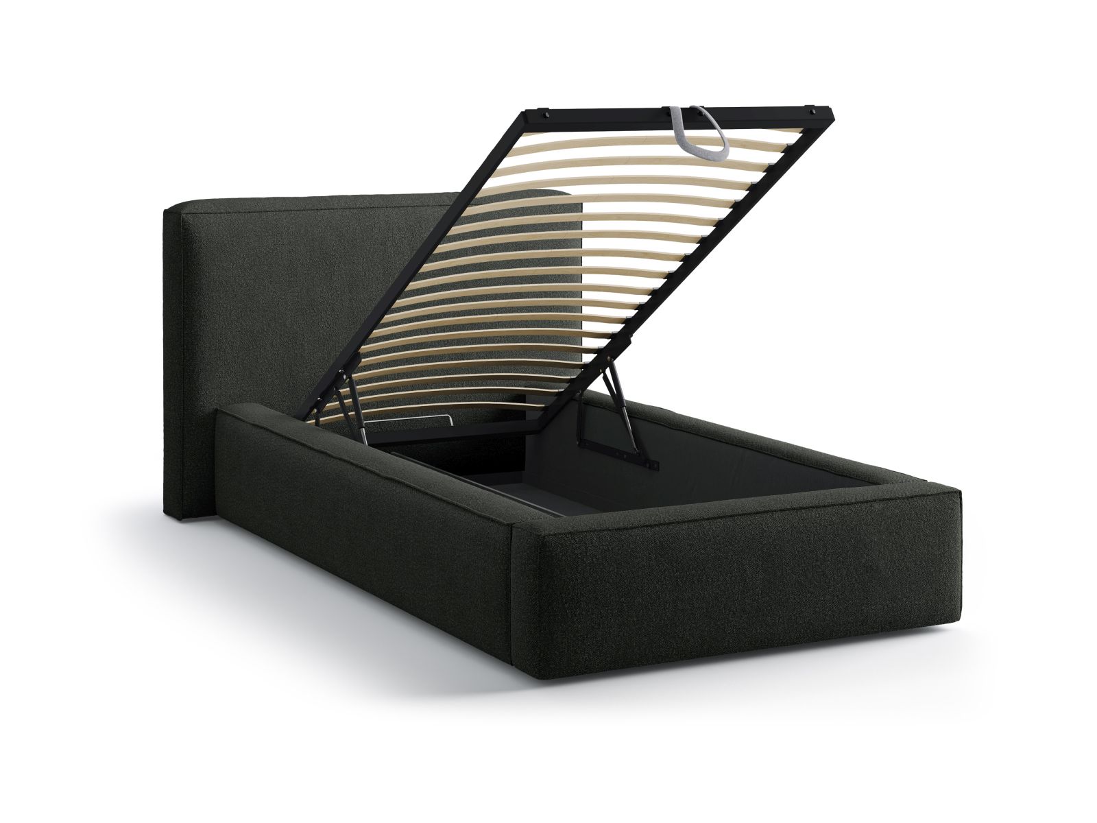 Storage Bed With Headboard, "Jodie", 136x223x95
