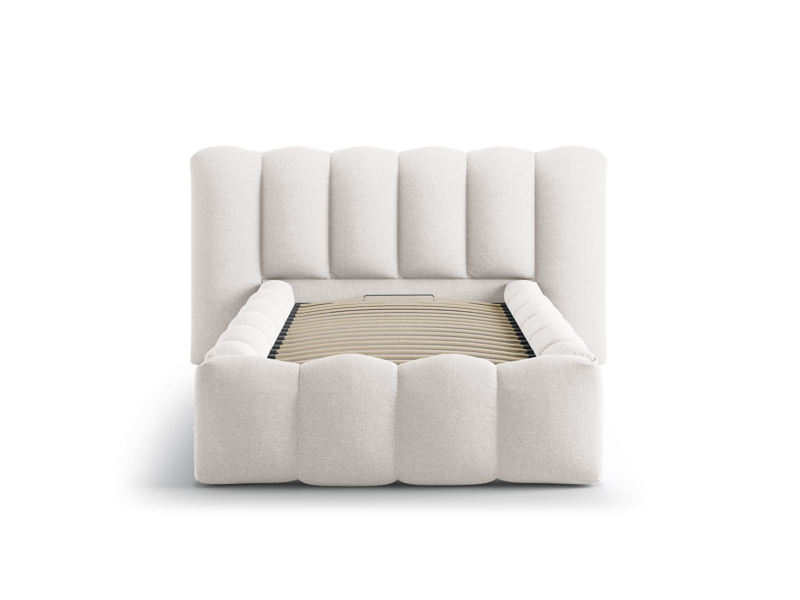 Storage Bed With Headboard, "Lupine", 174x226x95