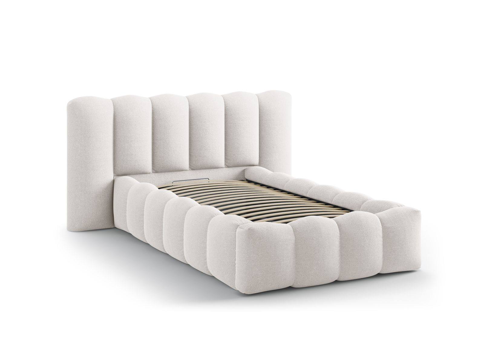 Storage Bed With Headboard, "Lupine", 174x226x95