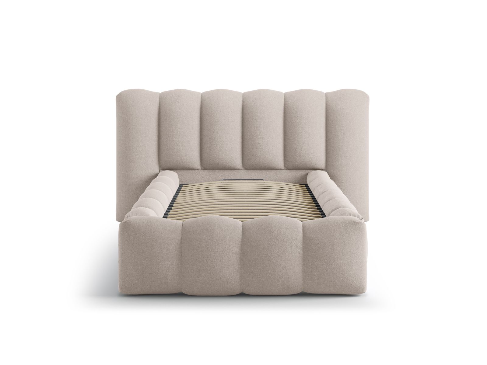Storage Bed With Headboard, "Lupine", 174x226x95